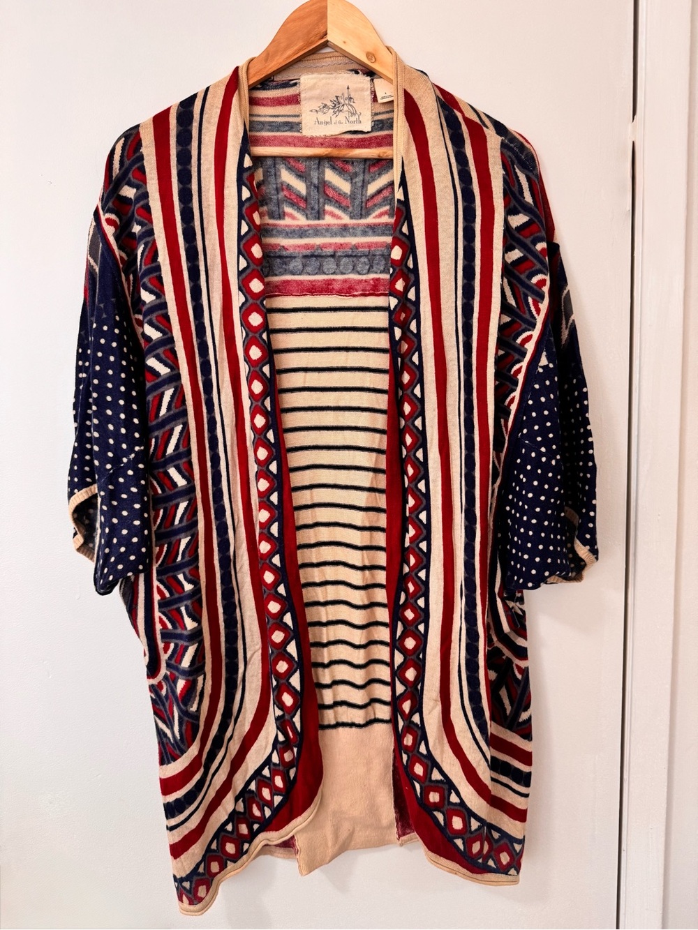 Vintage Angel of the North Anthropologie Open Front Cardigan Size S Boho